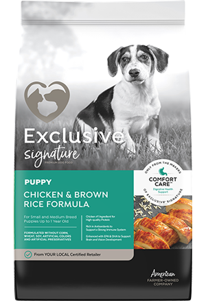 Image of Exclusive® Signature Puppy Formula Dog Food bag