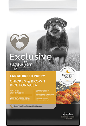Image of Exclusive® Signature Large Breed Puppy Formula Dog Food bag