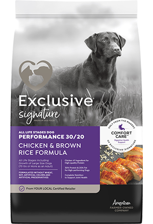 Image of Exclusive® Signature Performance 30/20 All Life Stages Dog Food bag