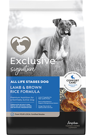 Image of Exclusive® Signature All Life Stages Formula Dog Food bag