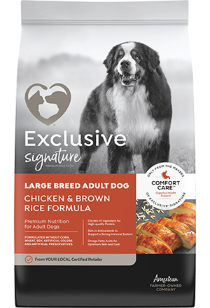 Image of Exclusive® Signature Large Breed Adult Formula Dog Food bag